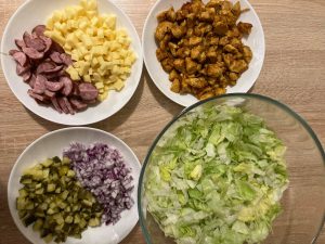 Sałatka drwala - składniki