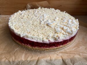 Malinowa chmurka bez pieczenia