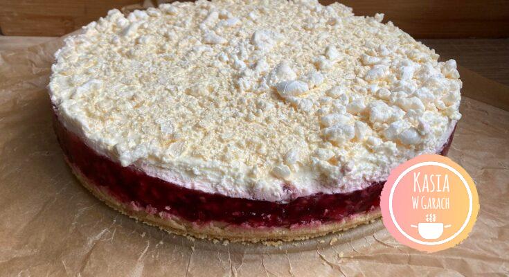 Malinowa chmurka bez pieczenia